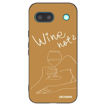 Picasee silikonový černý obal pro Google Pixel 8a - Wine not