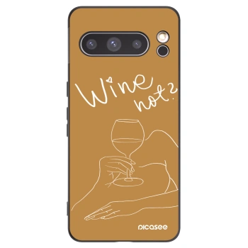 Picasee silikonový černý obal pro Google Pixel 8 Pro - Wine not