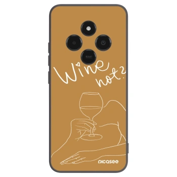 Picasee silikonový černý obal pro Xiaomi Poco C75 - Wine not