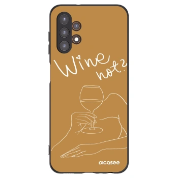 Picasee silikonový černý obal pro Samsung Galaxy A13 5G - Wine not