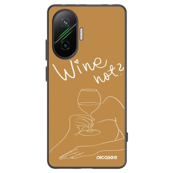 Picasee silikonový černý obal pro Xiaomi Poco F7 5G - Wine not
