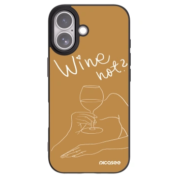 Picasee silikonový černý obal pro Apple iPhone 17 - Wine not