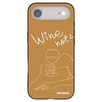 Picasee silikonový černý obal pro Apple iPhone Air - Wine not