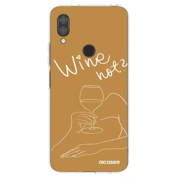 Picasee silikonový průhledný obal pro Xiaomi Redmi 7 - Wine not
