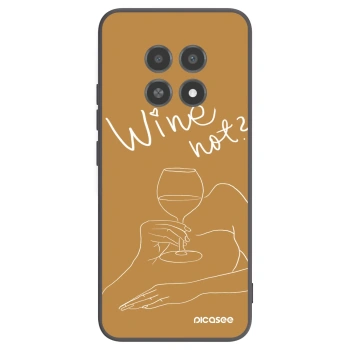 Picasee silikonový černý obal pro Realme 12X - Wine not