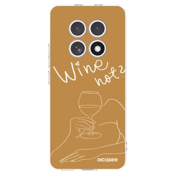 Picasee silikonový průhledný obal pro Xiaomi Redmi Note 15 - Wine not