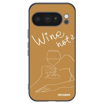 Picasee silikonový černý obal pro Google Pixel 10 Pro - Wine not