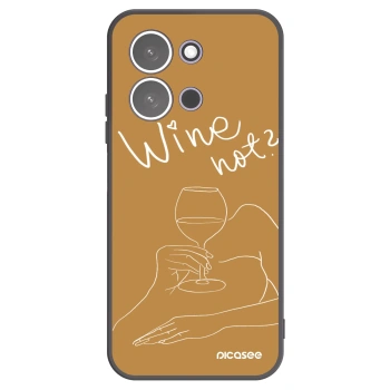 Picasee silikonový černý obal pro Xiaomi Redmi 15C 5G - Wine not