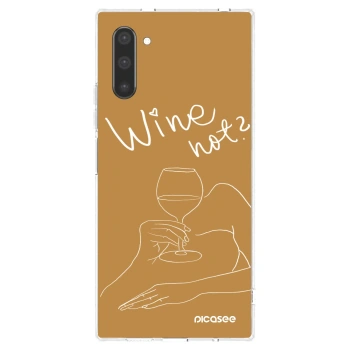 Picasee silikonový průhledný obal pro Samsung Galaxy Note 10 N970F - Wine not