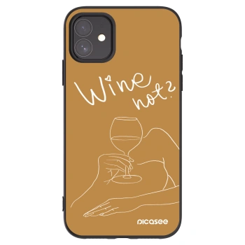Picasee silikonový černý obal pro Apple iPhone 11 - Wine not