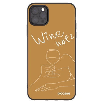 Picasee silikonový černý obal pro Apple iPhone 11 Pro Max - Wine not