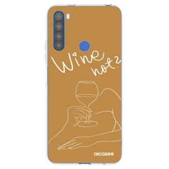 Picasee silikonový průhledný obal pro Xiaomi Redmi Note 8T - Wine not
