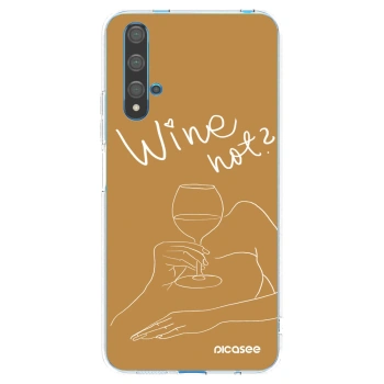 Picasee silikonový průhledný obal pro Huawei Nova 5T - Wine not