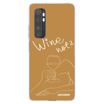Picasee silikonový průhledný obal pro Xiaomi Mi Note 10 Lite - Wine not