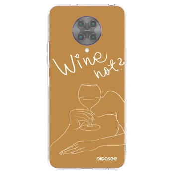 Picasee silikonový průhledný obal pro Xiaomi Poco F2 Pro - Wine not