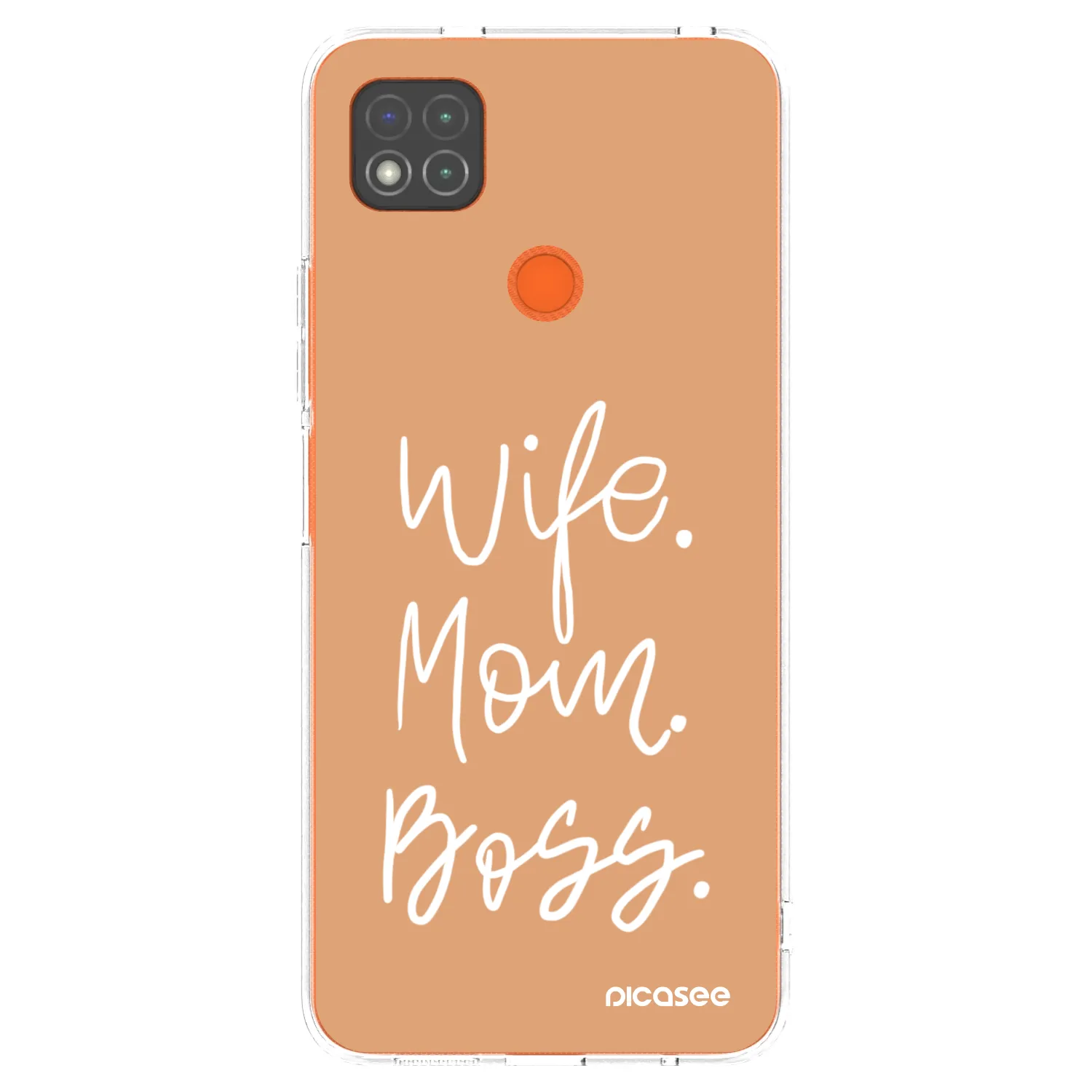 Picasee silikonový průhledný obal pro Xiaomi Redmi 9C - Boss Mama