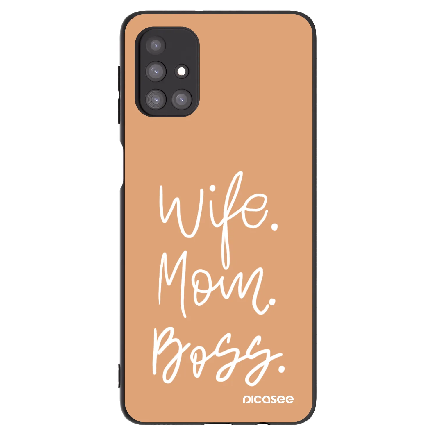 Picasee silikonový černý obal pro Samsung Galaxy M31s - Boss Mama