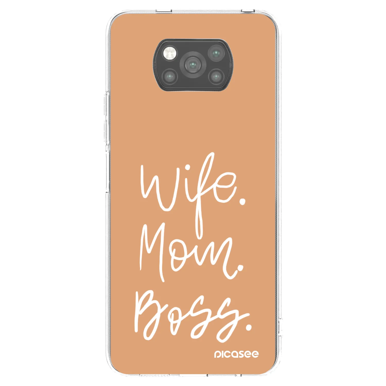 Picasee silikonový černý obal pro Xiaomi Poco X3 - Boss Mama