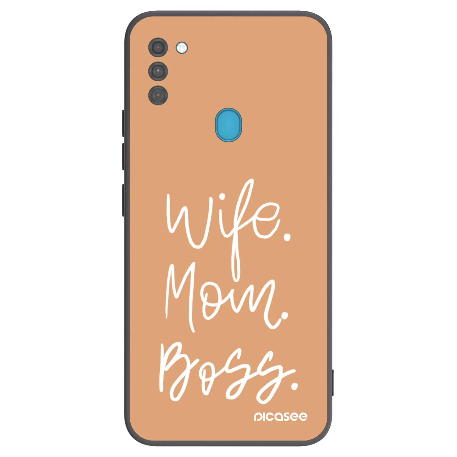 Picasee silikonový černý obal pro Samsung Galaxy M11 - Boss Mama