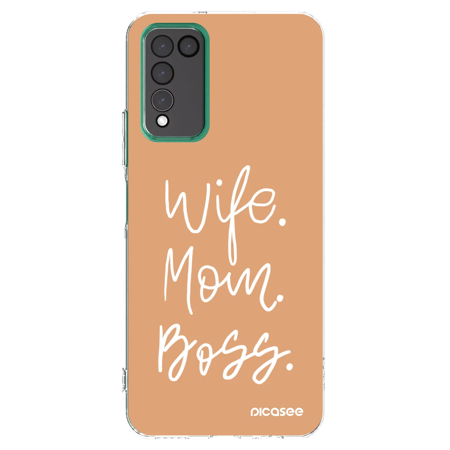 Picasee silikonový průhledný obal pro Honor 10X Lite - Boss Mama