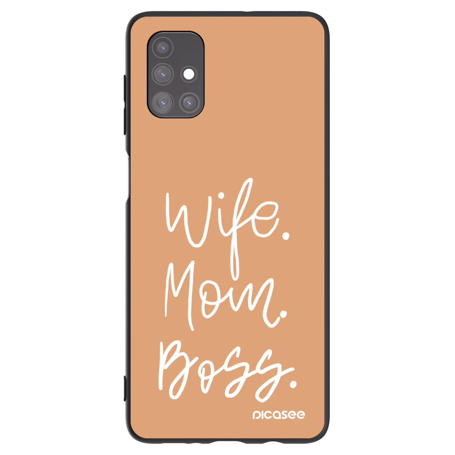 Picasee silikonový černý obal pro Samsung Galaxy M51 M515F - Boss Mama