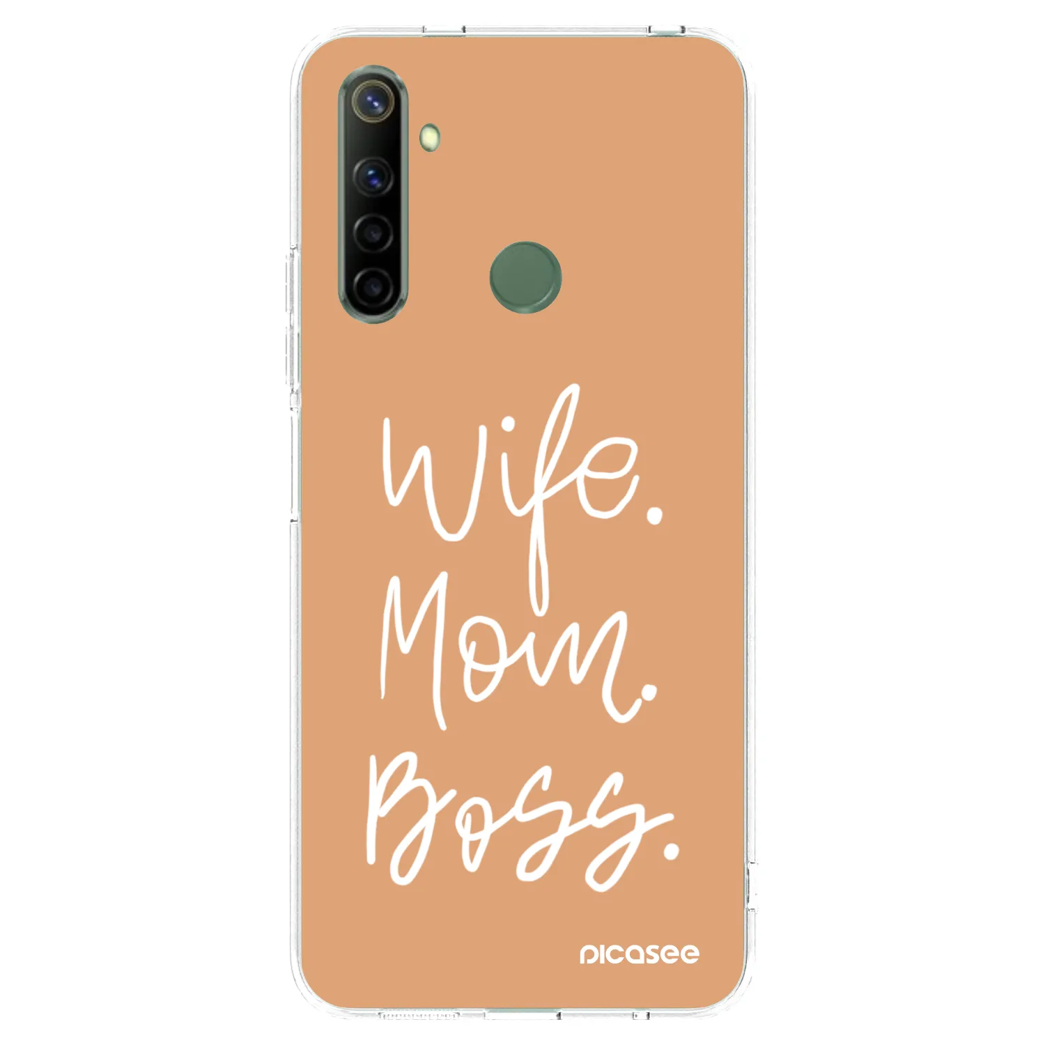 Picasee silikonový průhledný obal pro Realme 6i - Boss Mama