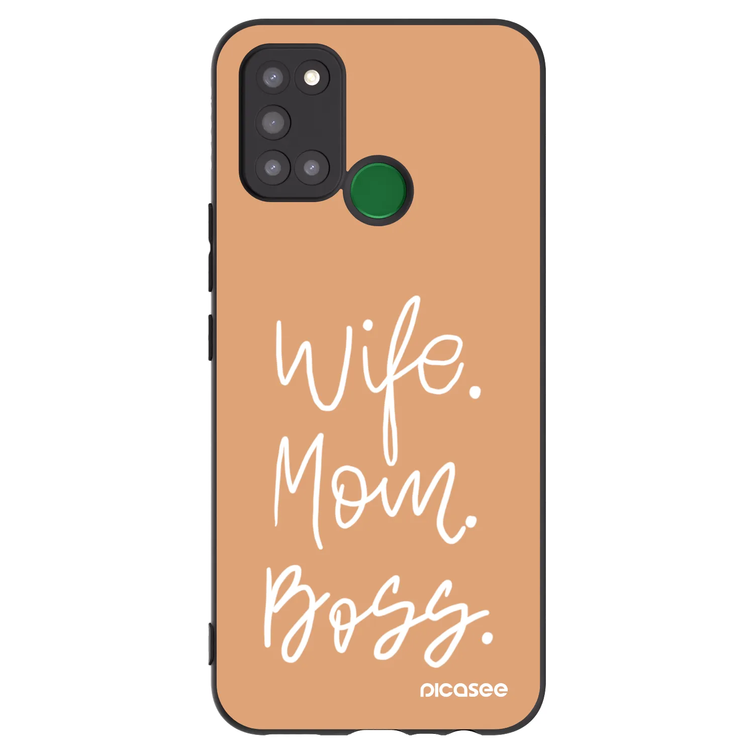 Picasee silikonový černý obal pro Realme 7i - Boss Mama