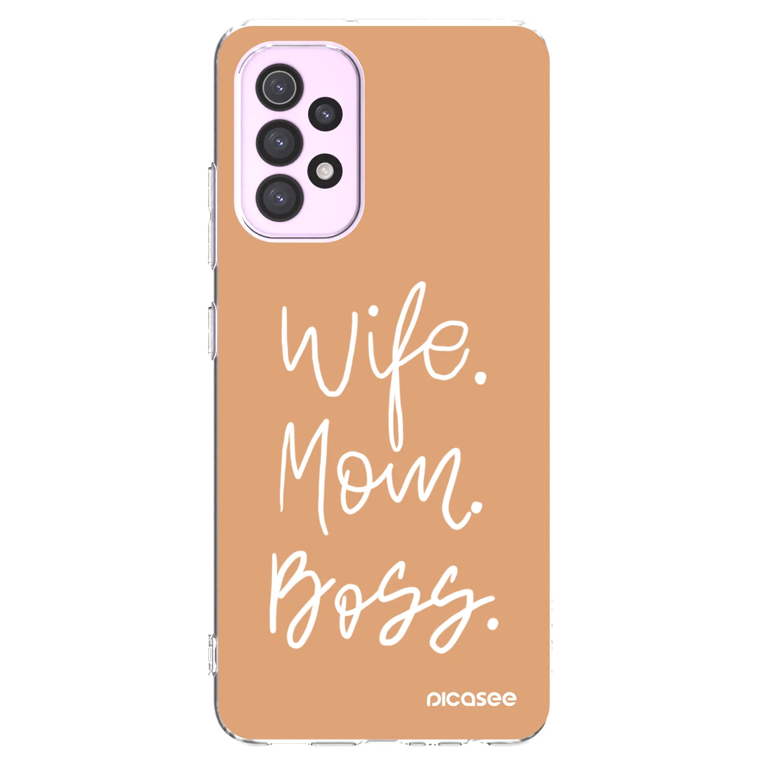 Picasee silikonový průhledný obal pro Samsung Galaxy A32 5G A326B - Boss Mama