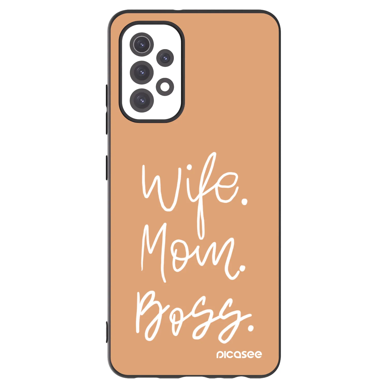 Picasee silikonový černý obal pro Samsung Galaxy A32 5G A326B - Boss Mama