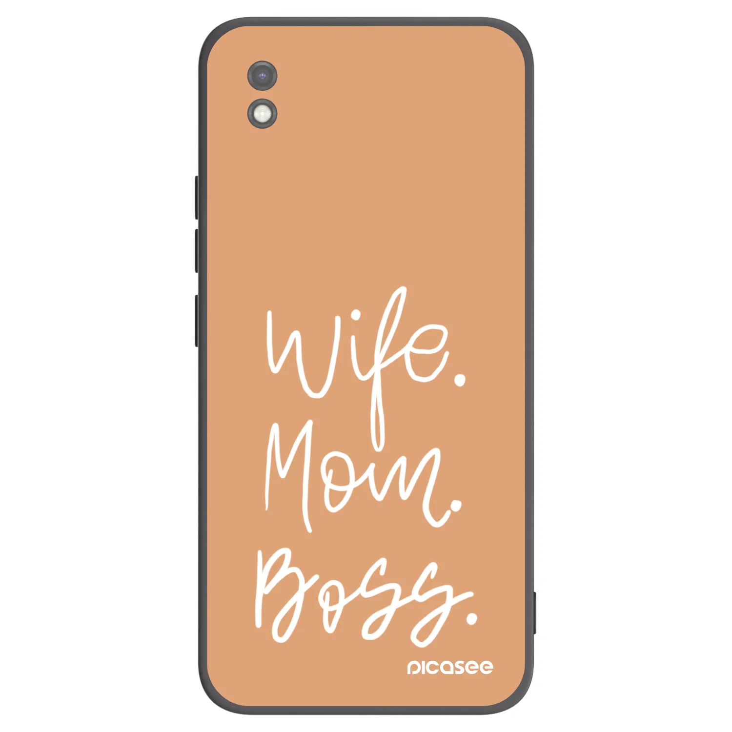Picasee silikonový černý obal pro Xiaomi Redmi 9AT - Boss Mama