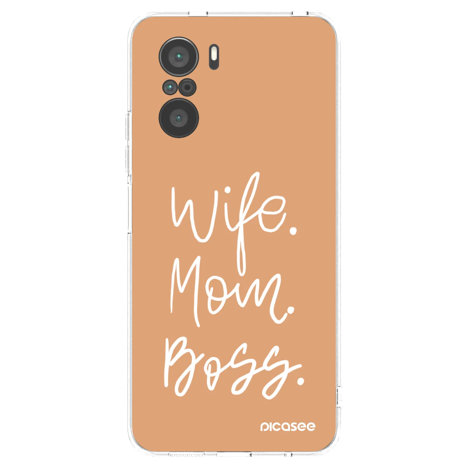 Picasee silikonový průhledný obal pro Xiaomi Poco F3 - Boss Mama