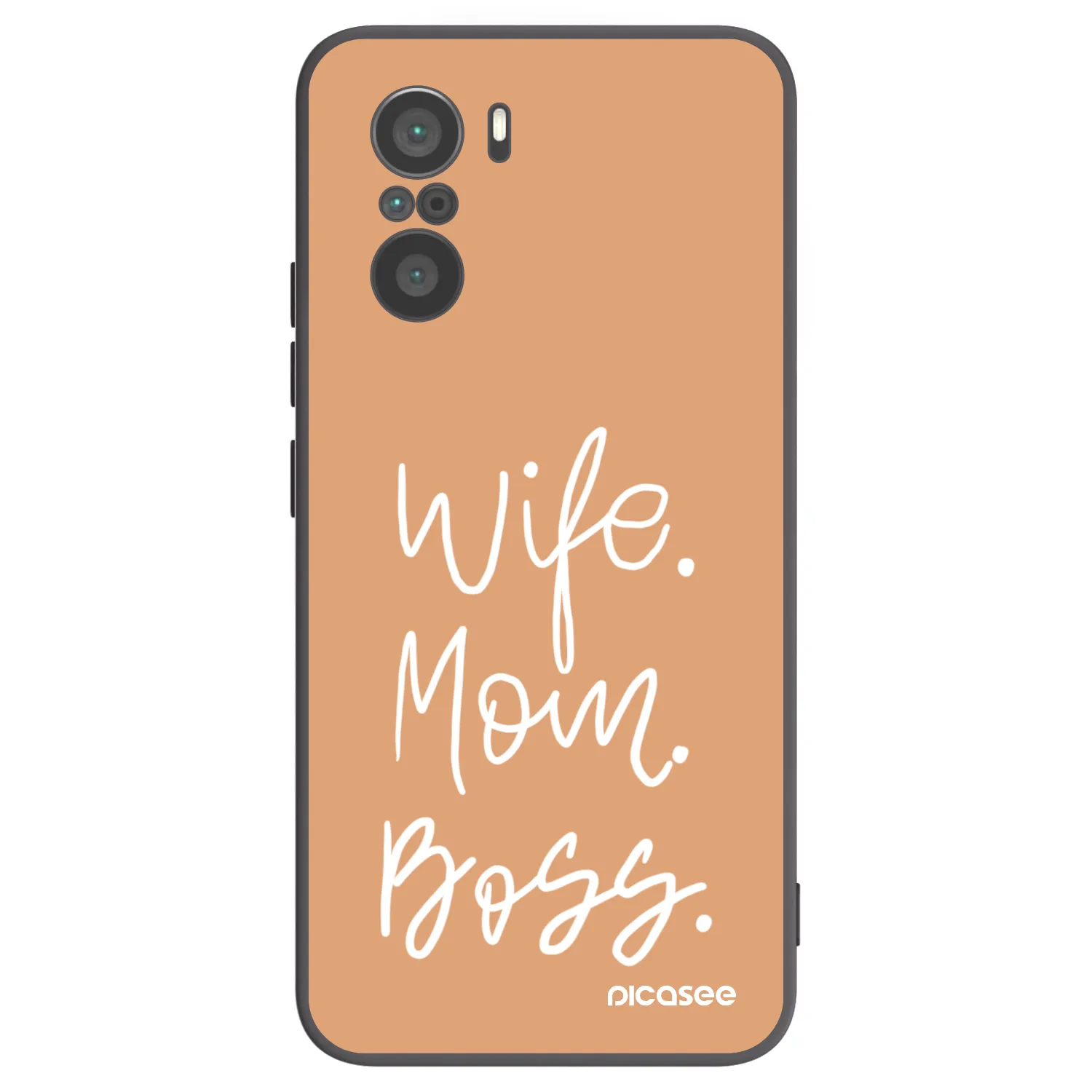 Picasee silikonový černý obal pro Xiaomi Poco F3 - Boss Mama