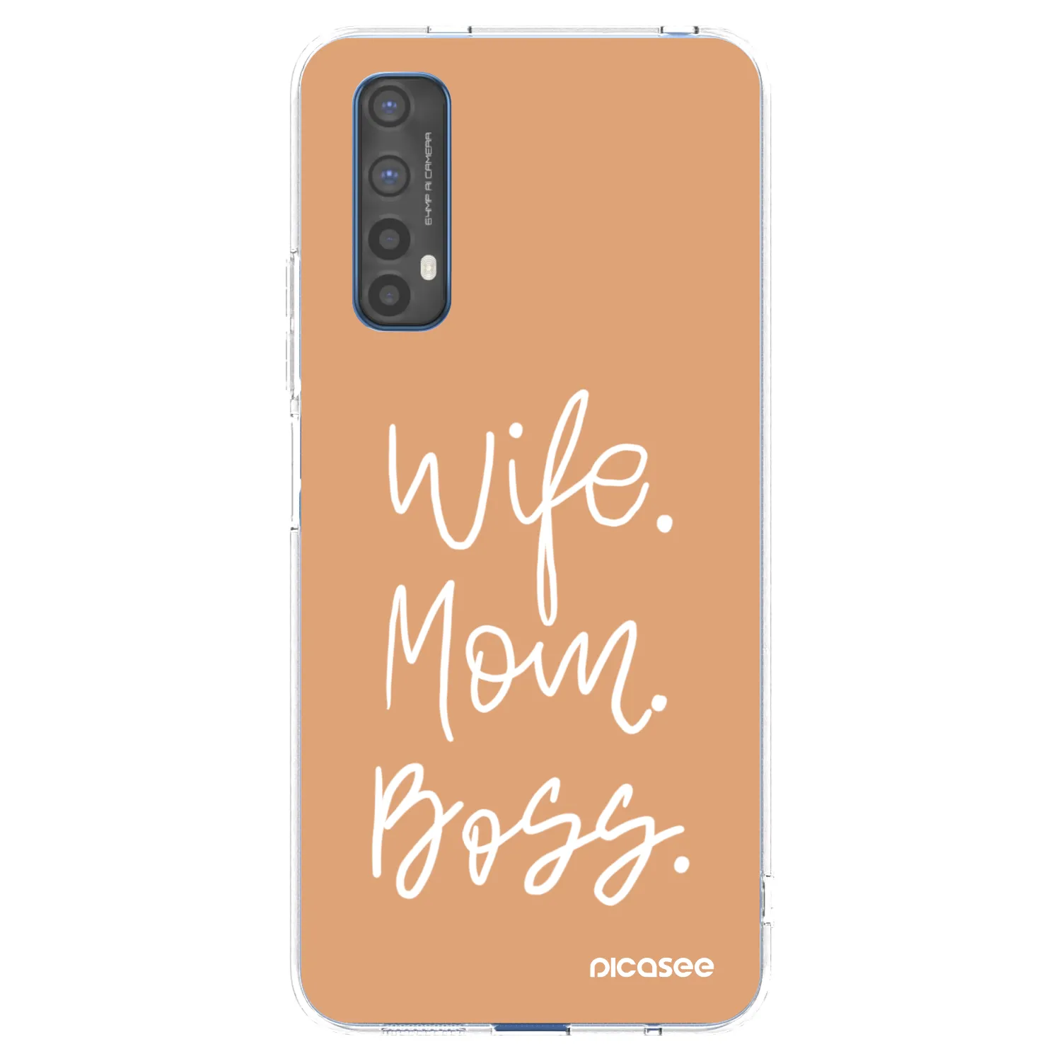 Picasee silikonový průhledný obal pro Realme 7 - Boss Mama