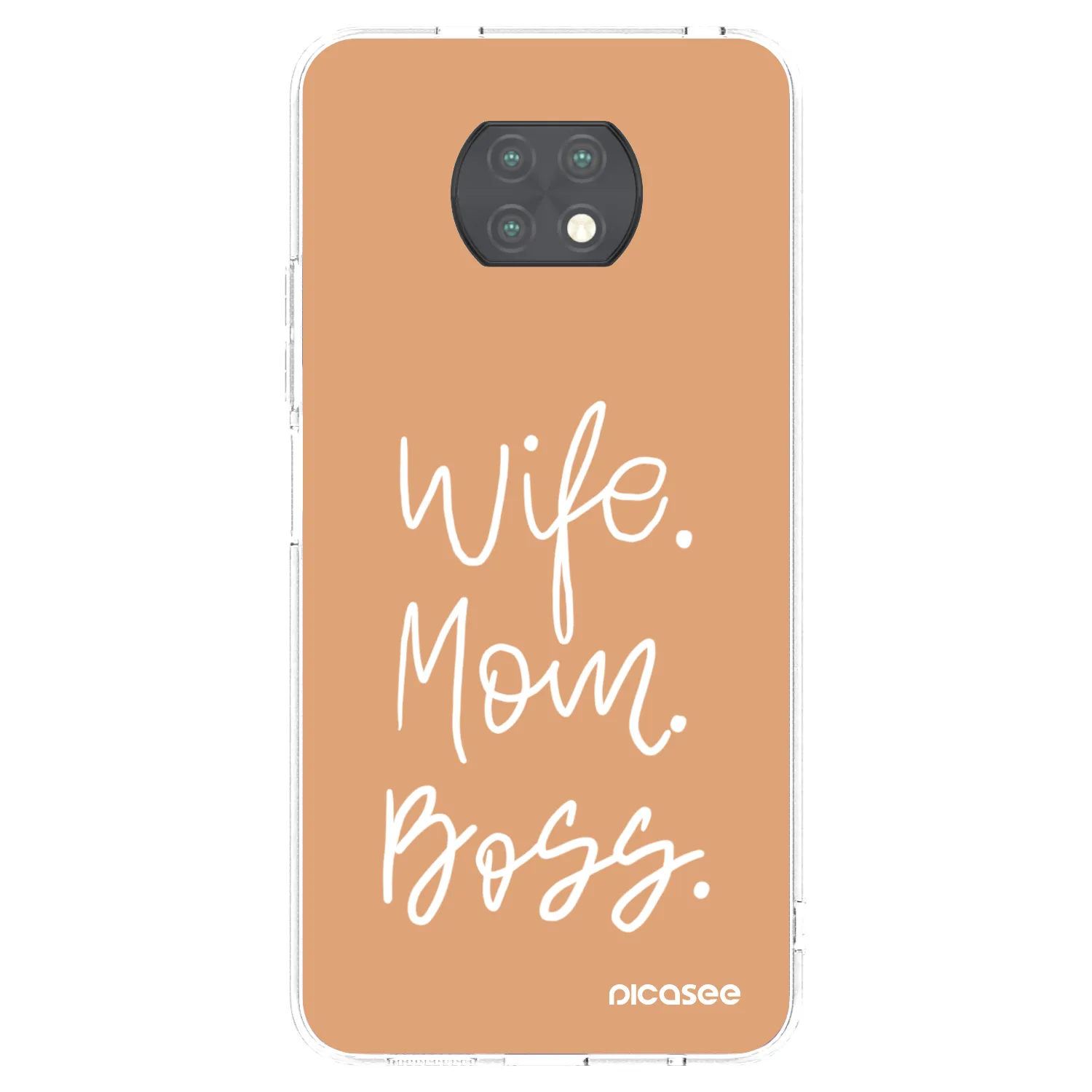 Picasee silikonový průhledný obal pro Xiaomi Redmi Note 9T - Boss Mama
