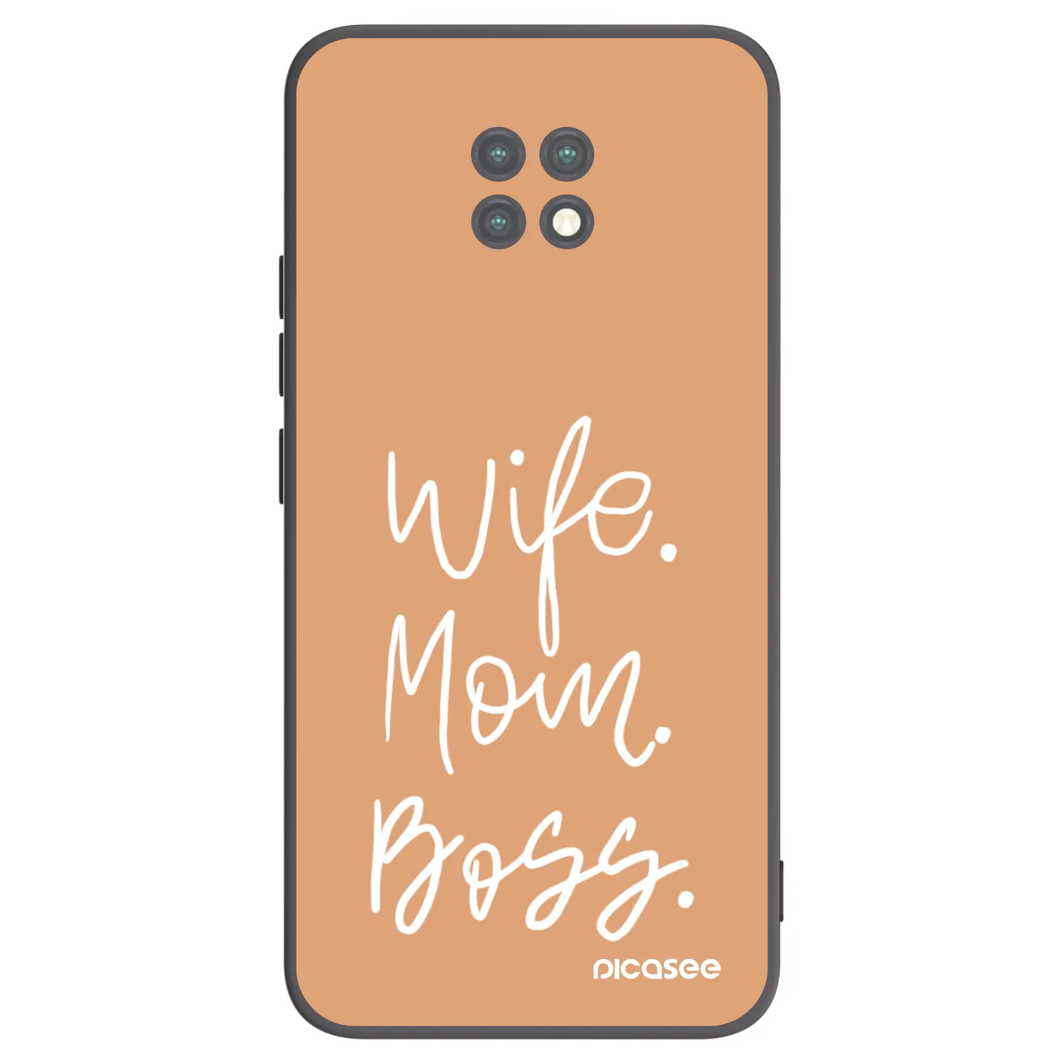 Picasee silikonový černý obal pro Xiaomi Redmi Note 9T - Boss Mama