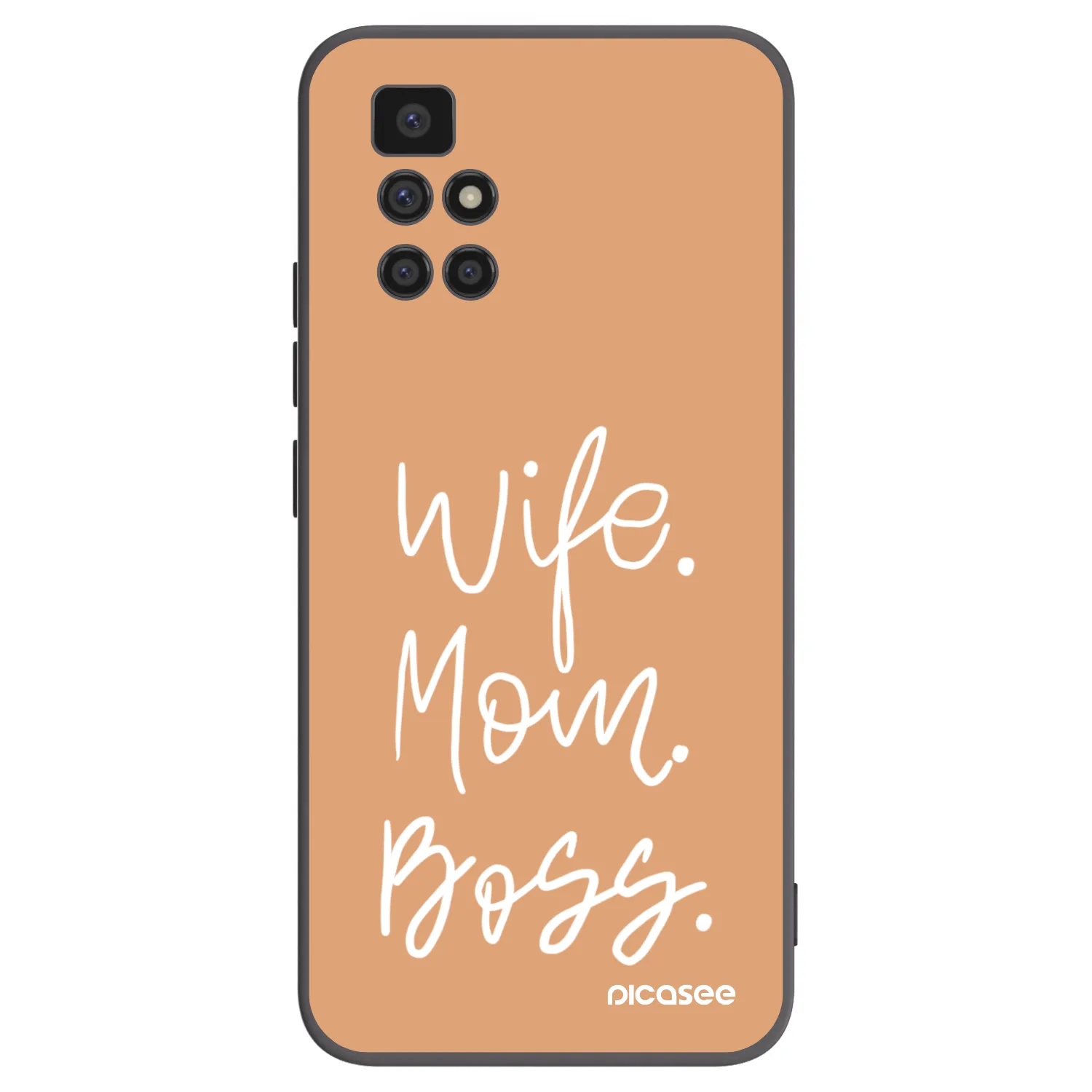Picasee silikonový černý obal pro Xiaomi Redmi 10 - Boss Mama