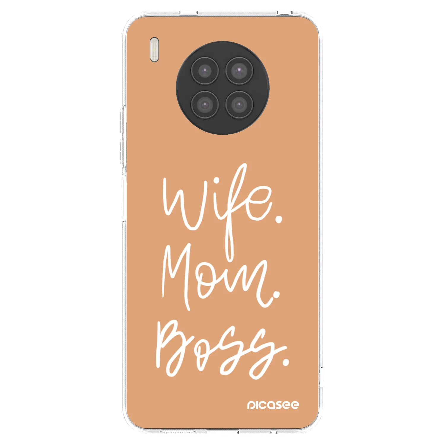 Picasee silikonový průhledný obal pro Huawei Nova 8i - Boss Mama