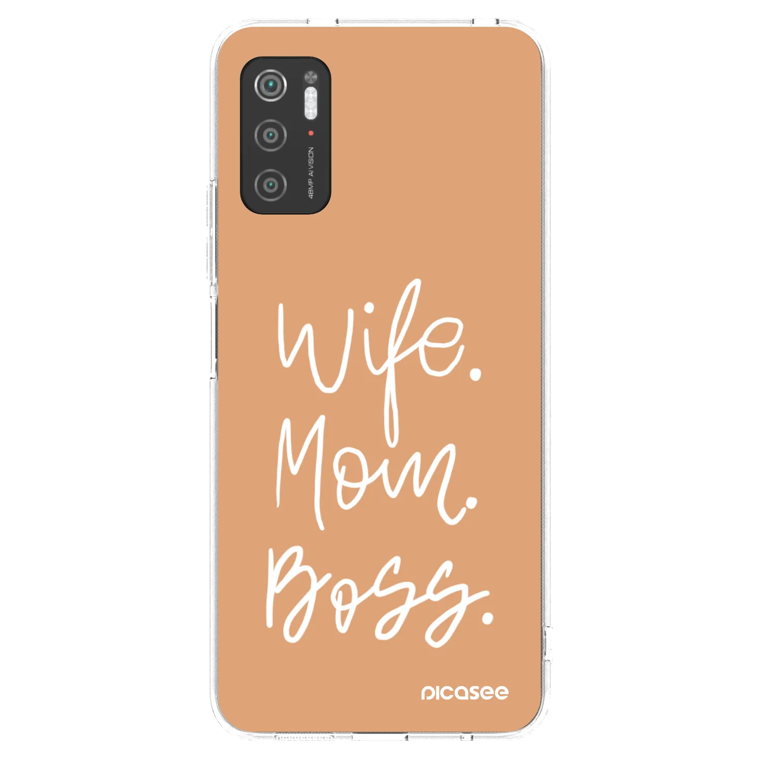 Picasee silikonový průhledný obal pro Xiaomi Poco M3 Pro 5G - Boss Mama