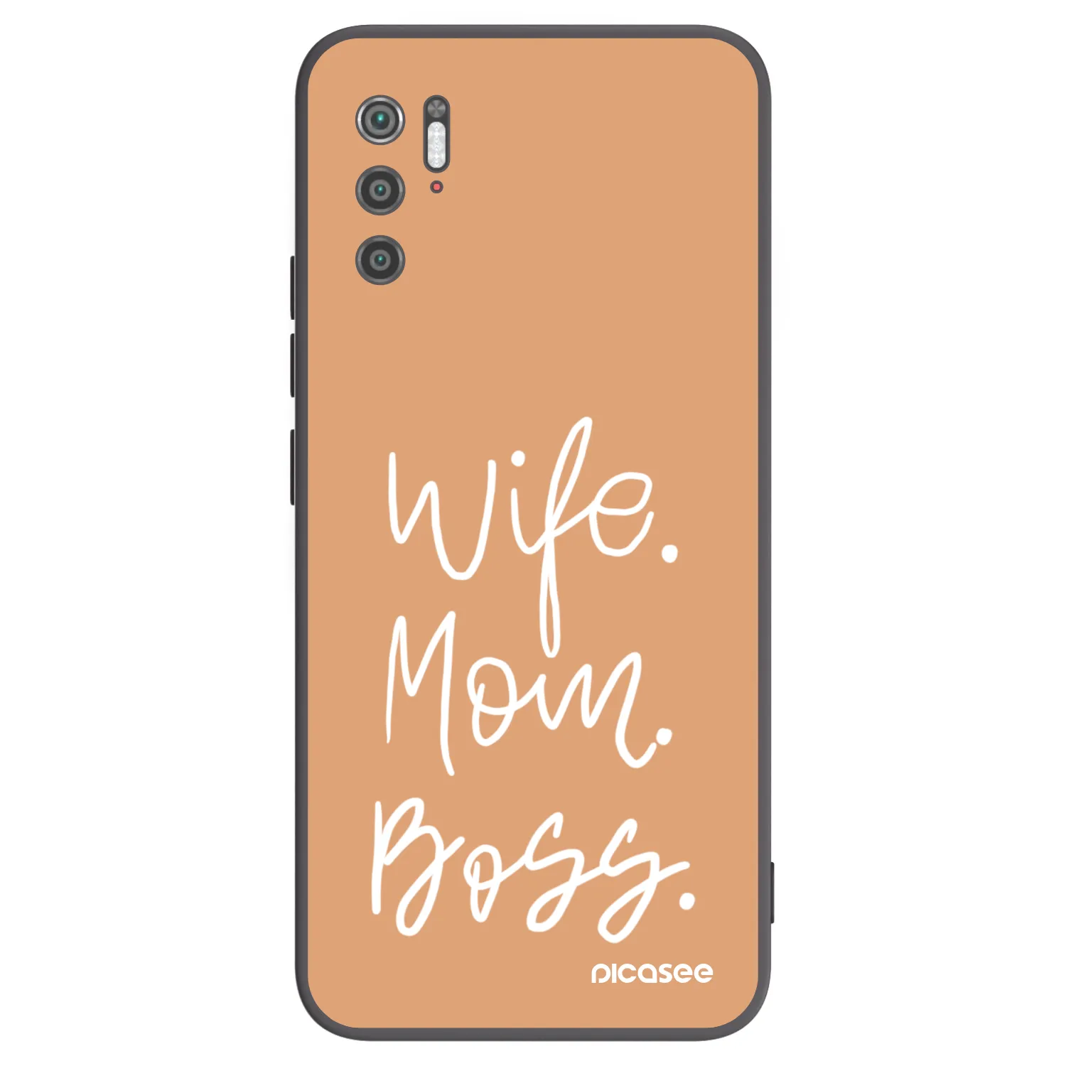 Picasee silikonový černý obal pro Xiaomi Poco M3 Pro 5G - Boss Mama