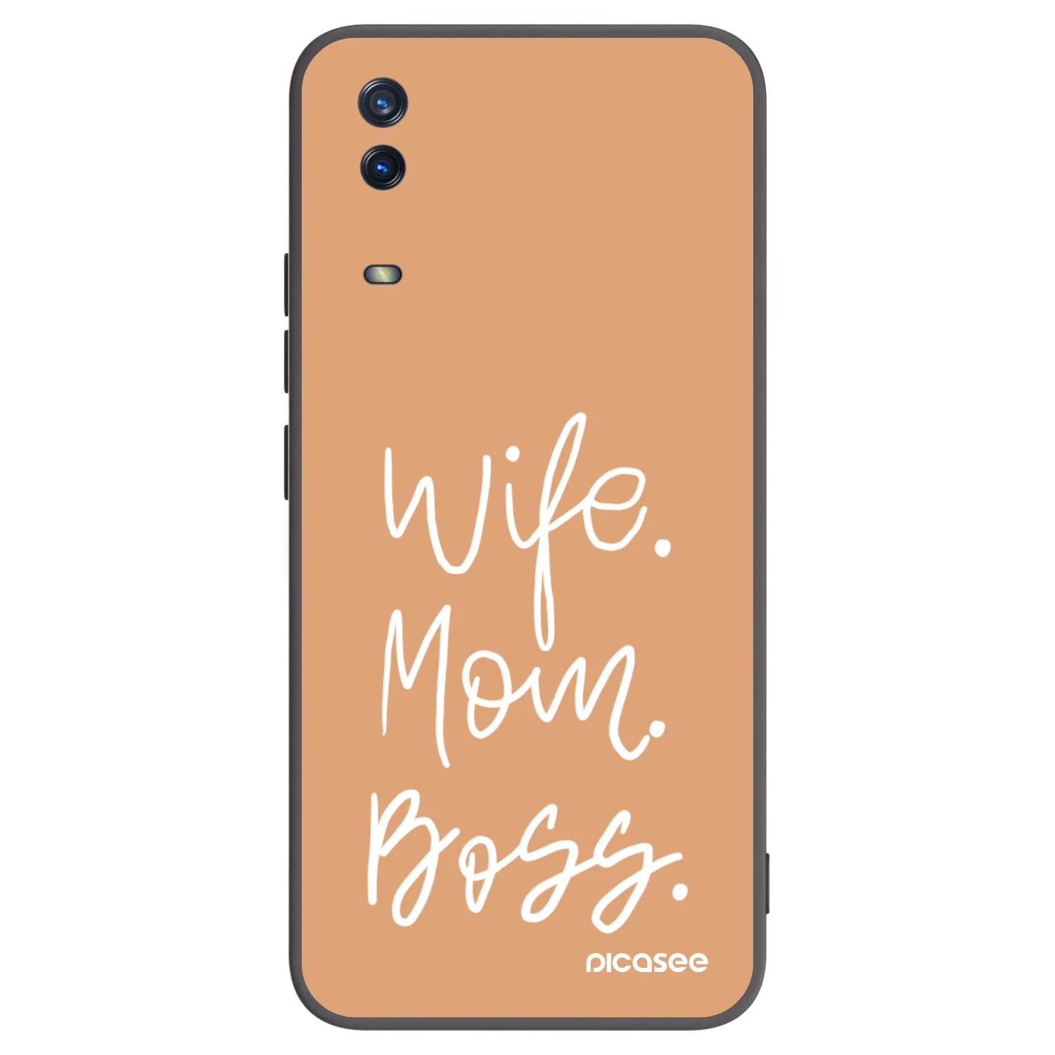 Picasee silikonový černý obal pro Vivo Y11s - Boss Mama