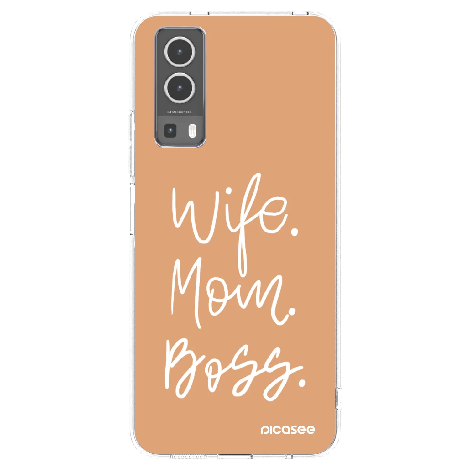 Picasee silikonový průhledný obal pro Vivo Y72 5G - Boss Mama