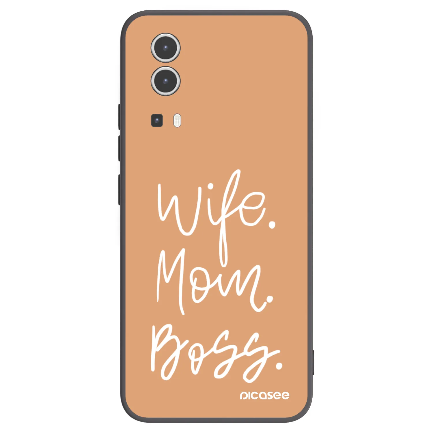 Picasee silikonový černý obal pro Vivo Y72 5G - Boss Mama