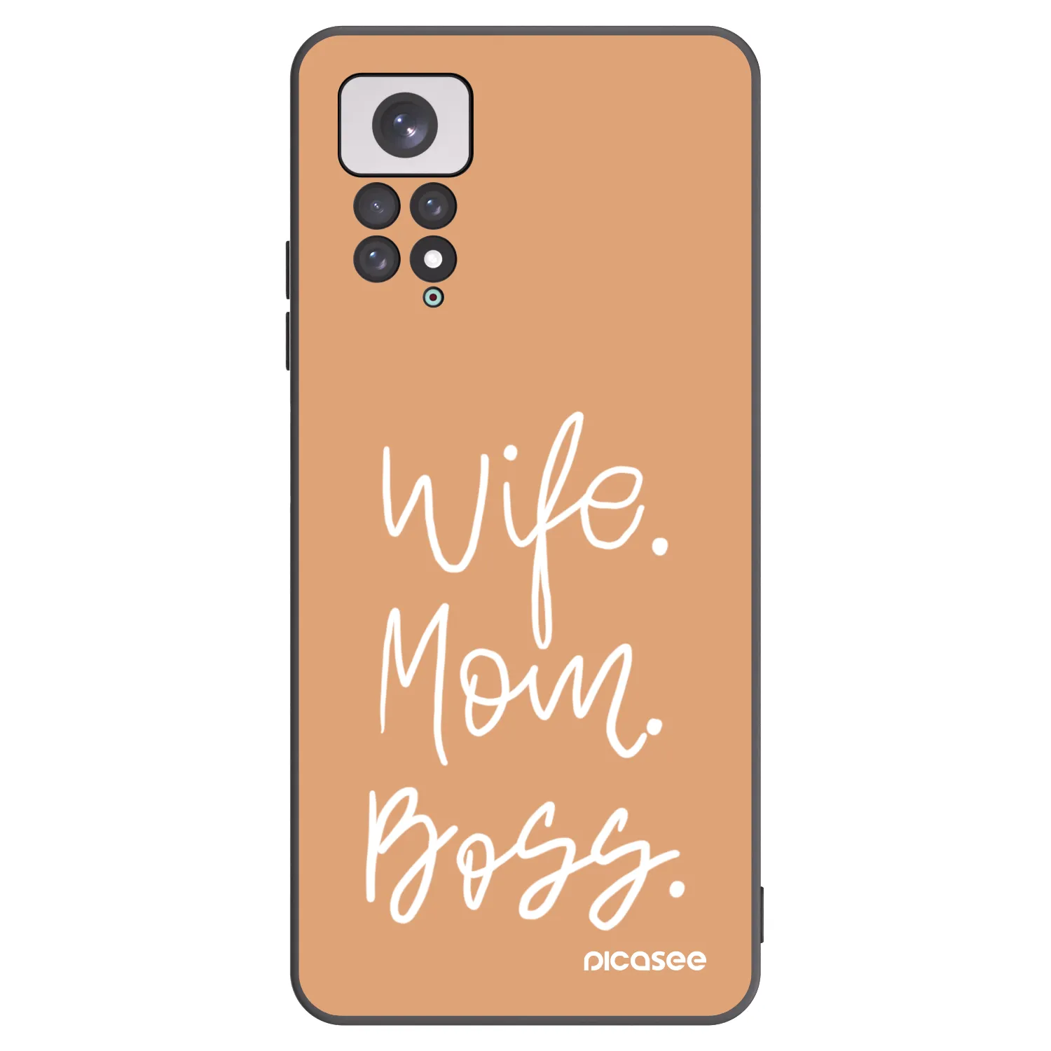 Picasee silikonový černý obal pro Xiaomi Redmi Note 11 - Boss Mama