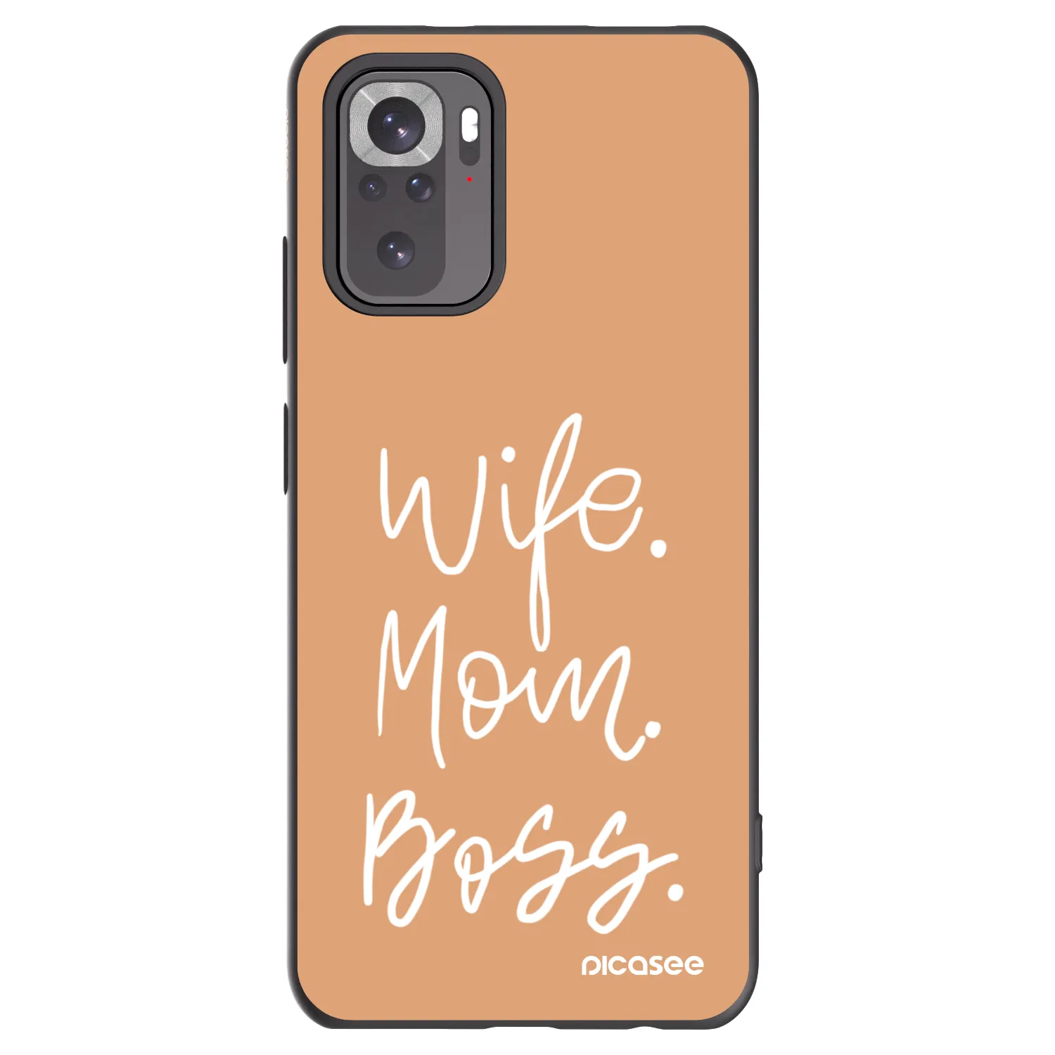 Picasee silikonový černý obal pro Xiaomi Redmi Note 11S 4G - Boss Mama