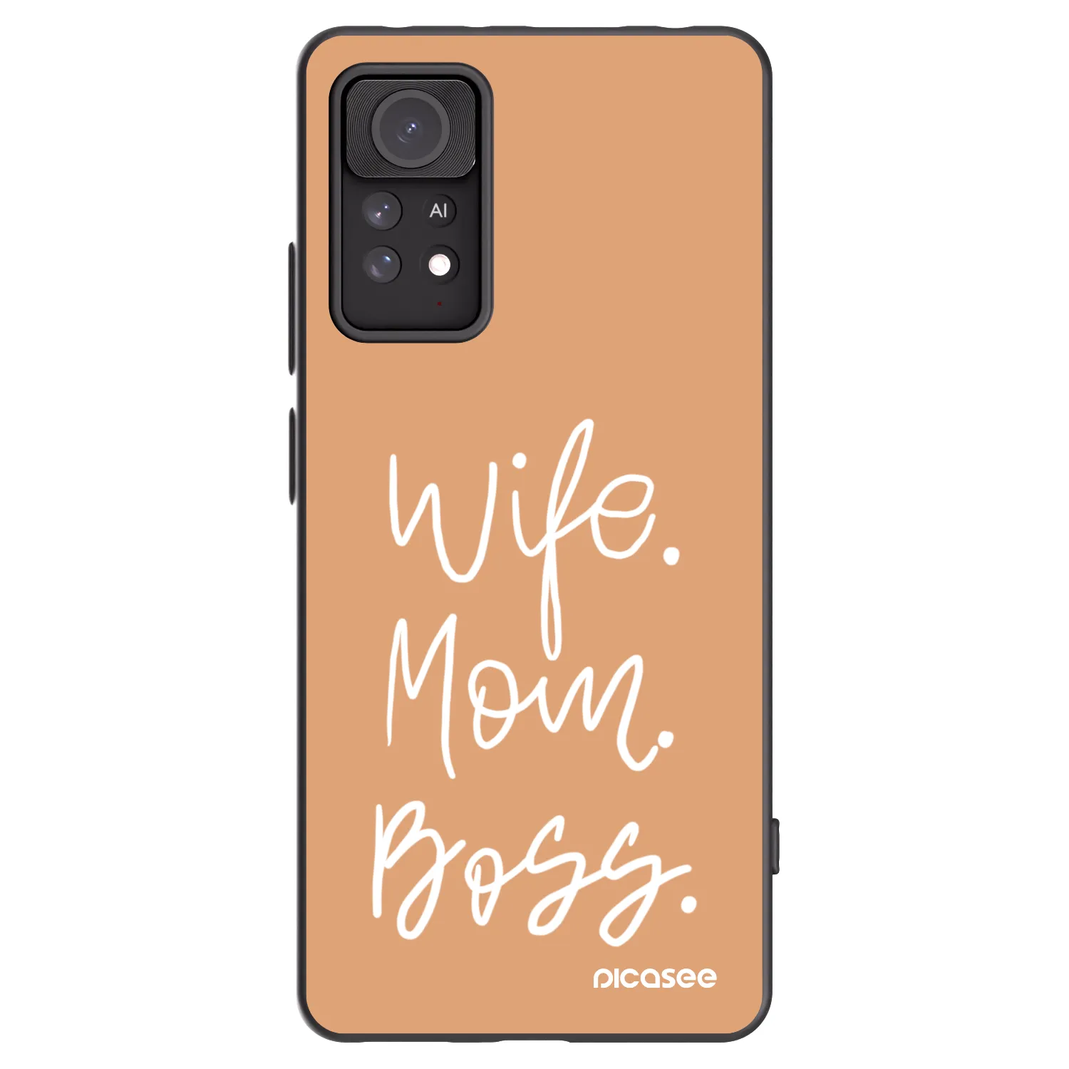 Picasee silikonový černý obal pro Xiaomi Redmi Note 11 Pro 5G - Boss Mama