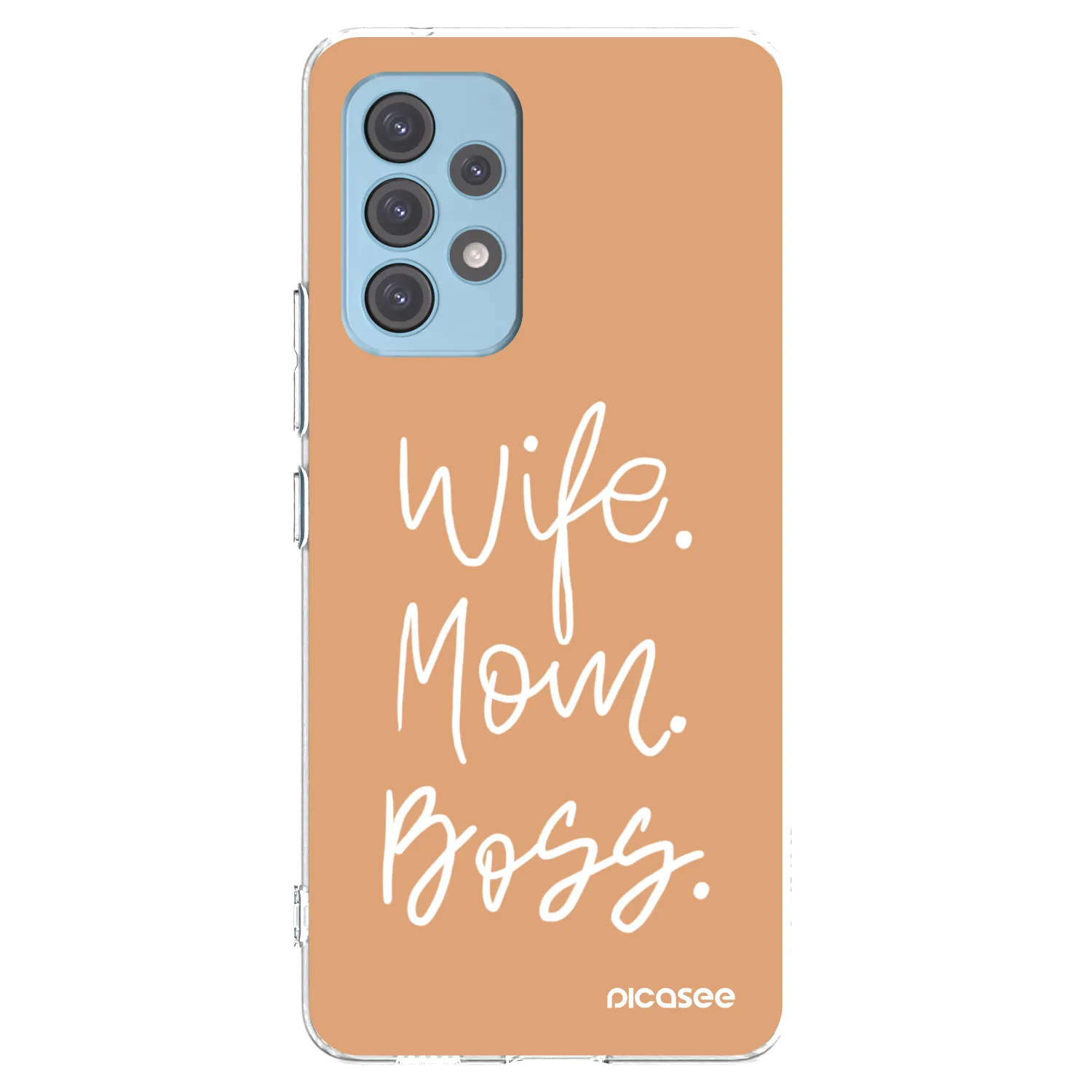 Picasee silikonový průhledný obal pro Samsung Galaxy A53 5G A536 - Boss Mama
