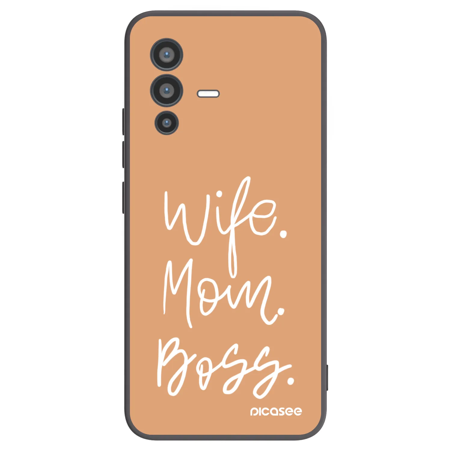 Picasee silikonový černý obal pro Vivo V23 5G - Boss Mama