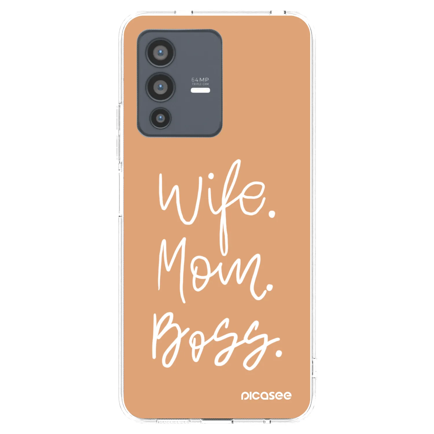 Picasee silikonový průhledný obal pro Vivo V23 5G - Boss Mama