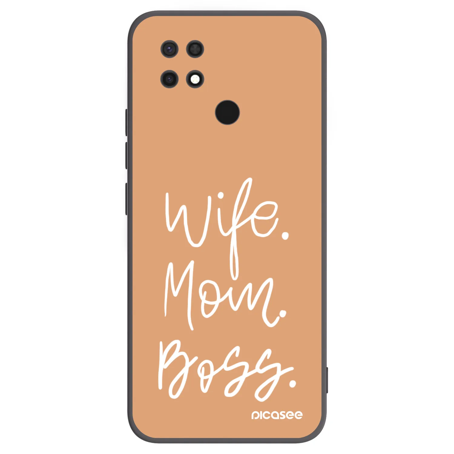 Picasee silikonový černý obal pro Xiaomi Redmi 10C - Boss Mama