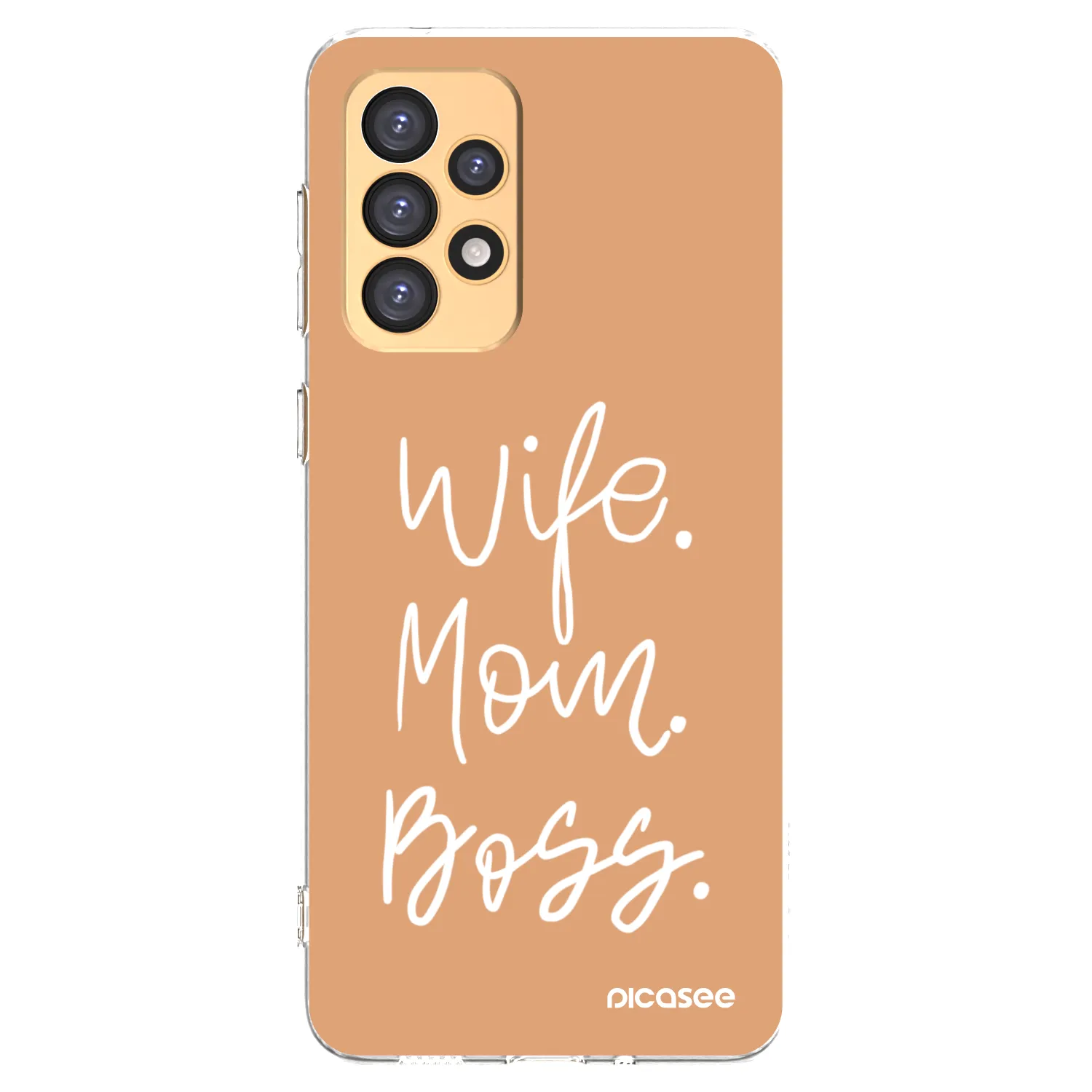 Picasee silikonový průhledný obal pro Samsung Galaxy A33 5G A336 - Boss Mama